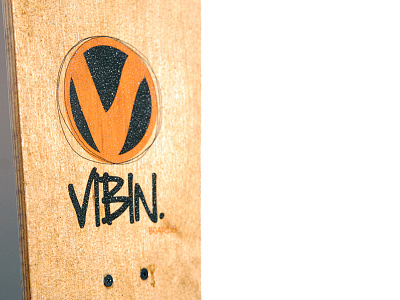 Vibin. Boards logo design longboard vibin