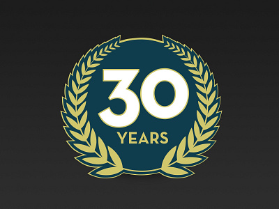 30 Year Celie 30 years logo design