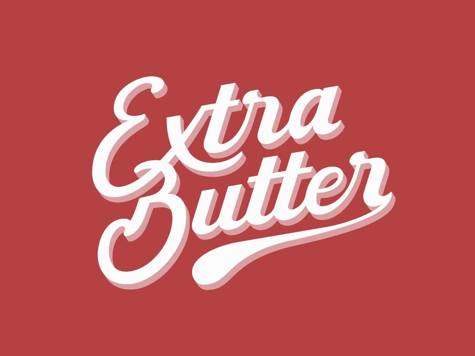 Extra Butter branding design graphicdesign letter lettering lettering art lettering logo logo logotype logotypedesign type typedesign typographic typography vector