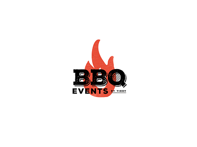 BBQ Events Logo bbq events logo logo design wordmark