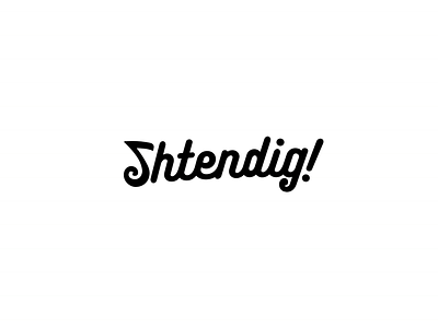 Shtendig Music Logo identity logo logomark musical note wordmark