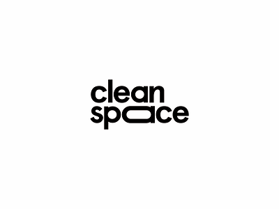 Clean Space Logo cleaning logo typography space