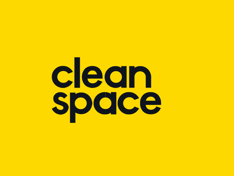 Clean Space Logo animation cleaning logo space