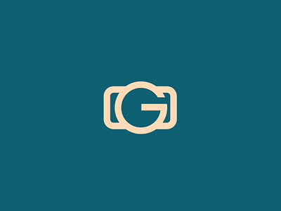 Camera Logomark camera icon letter g photography