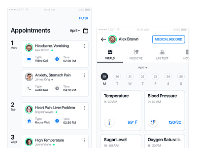 Appointments Dribbble appointments consultation doctor app healthcare platform medical app patient app