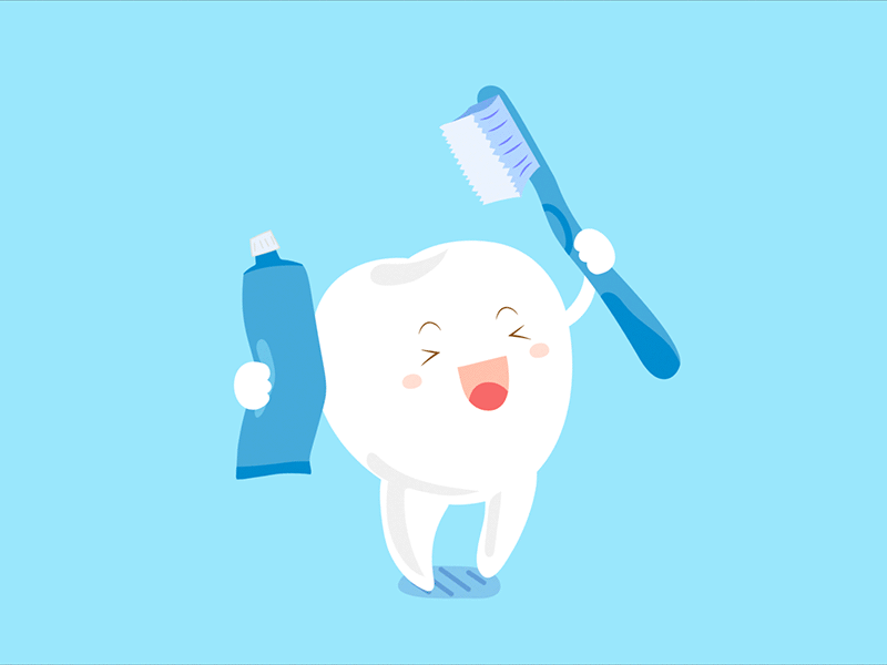 Pearly White animation character dentist motion graphics tooth