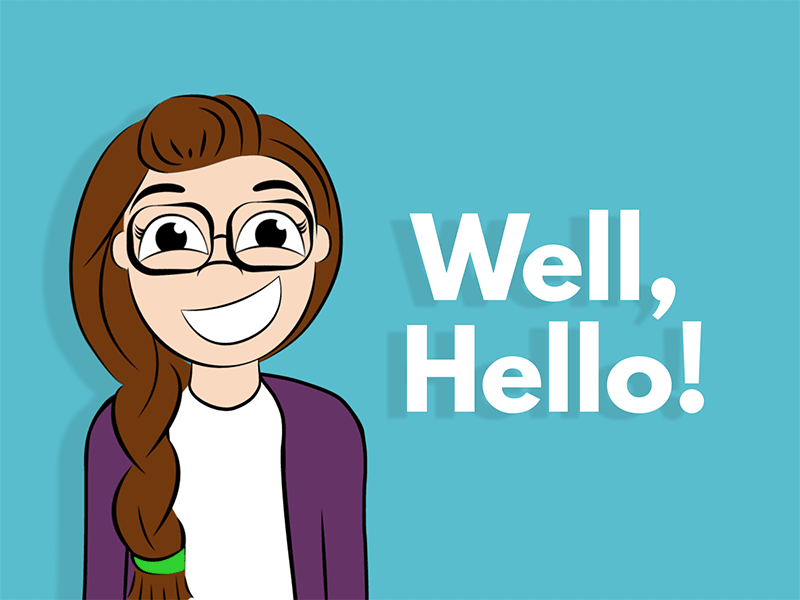 Well, Hello! animation character character design hello illustration me