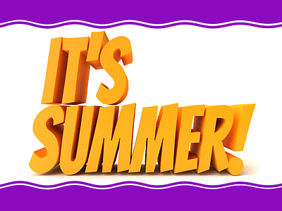 It's Summer! 3d summer text