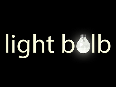 Light Bulb Text