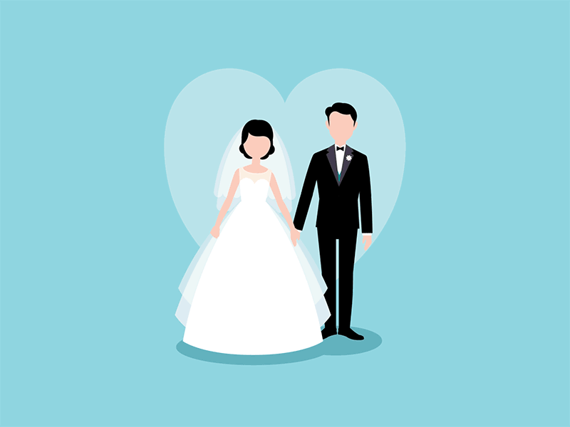 Wedding Picture animation character motion graphics photo wedding