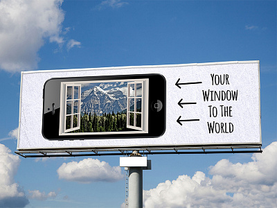 Phone Billboard billboard graphic design phone