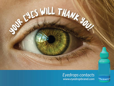 Eyedrop Ad ad eye drops eyes graphic design