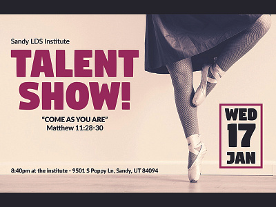 Talentshow Poster Dance dance graphic design poster talent show