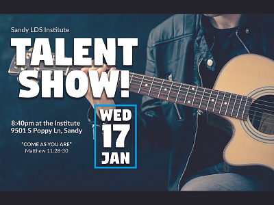 Talentshow Poster Guitar graphic design guitar poster talent show