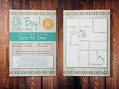 Baby Shower Invite baby shower graphic design invitation mock up