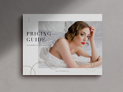Boudoir Photography Pricing Guide layout magazine cover magazine design photography branding pricing guide