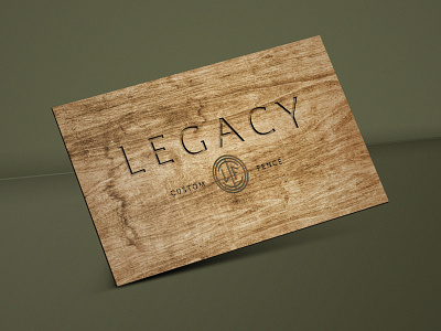 Wood Business Card Design