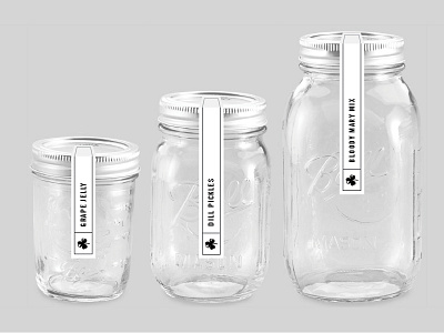Gavin Farms Canning Labels ball jar label canning label farm branding packaging shamrock