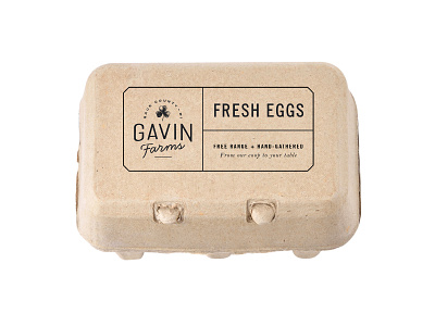 Gavin Farms Egg Carton Stamp by Rebekah Disch on Dribbble