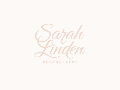 Sarah Linden Photography brand design branding design identity logo logo design monogram