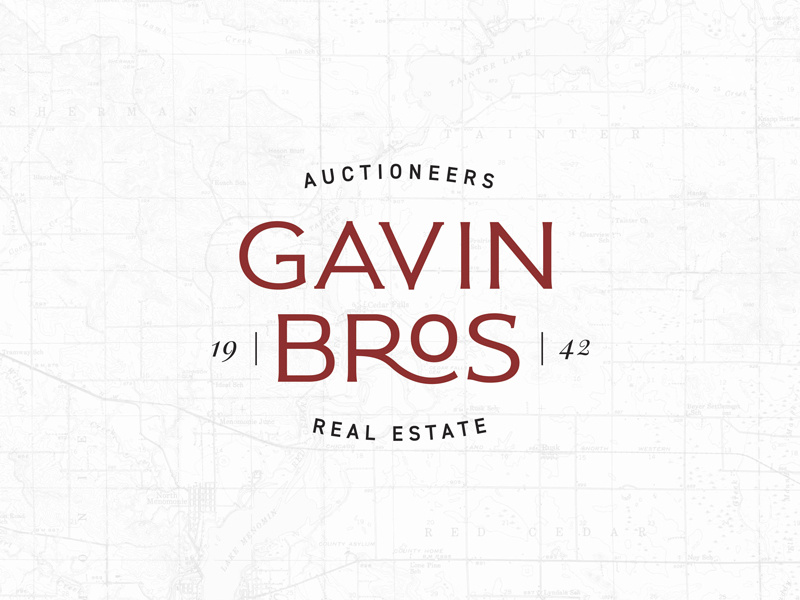 Gavin Bros. Auctioneers | Real Estate rural auctioneer logo real estate logo agriculture auctioneer brand logo real estate