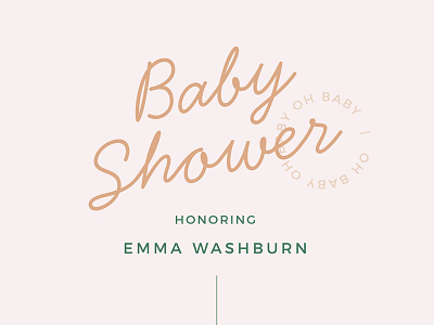 Minimalist Baby Shower Concept