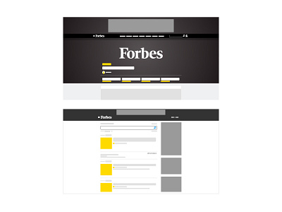 Forbes color daily forbes illustration mock mockup uiux user flow vector website