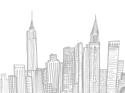 I ♡ NYC buildings city daily illustration new york nyc skyline vector