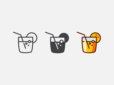 Cocktail icon. cocktail filled glyph icon iconography icons orange juice. outline symbol