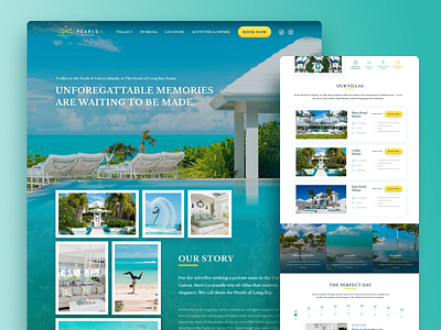 Luxury Villas - website estate exotic house luxury property villa webdesign website website design