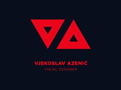 VA - personal logo branding identity logo triangle