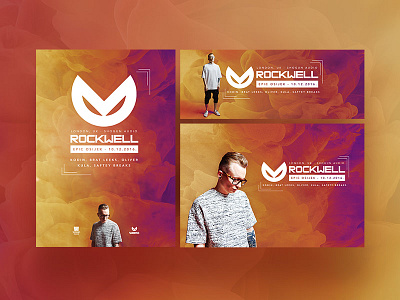 Rockwell - event promo pack club croatia dnb drum and bass edm event flyer music osijek party poster print