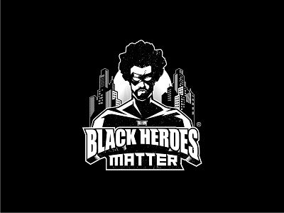 BHM Official Logo badge black branding comiccon heros identity logo matter new york