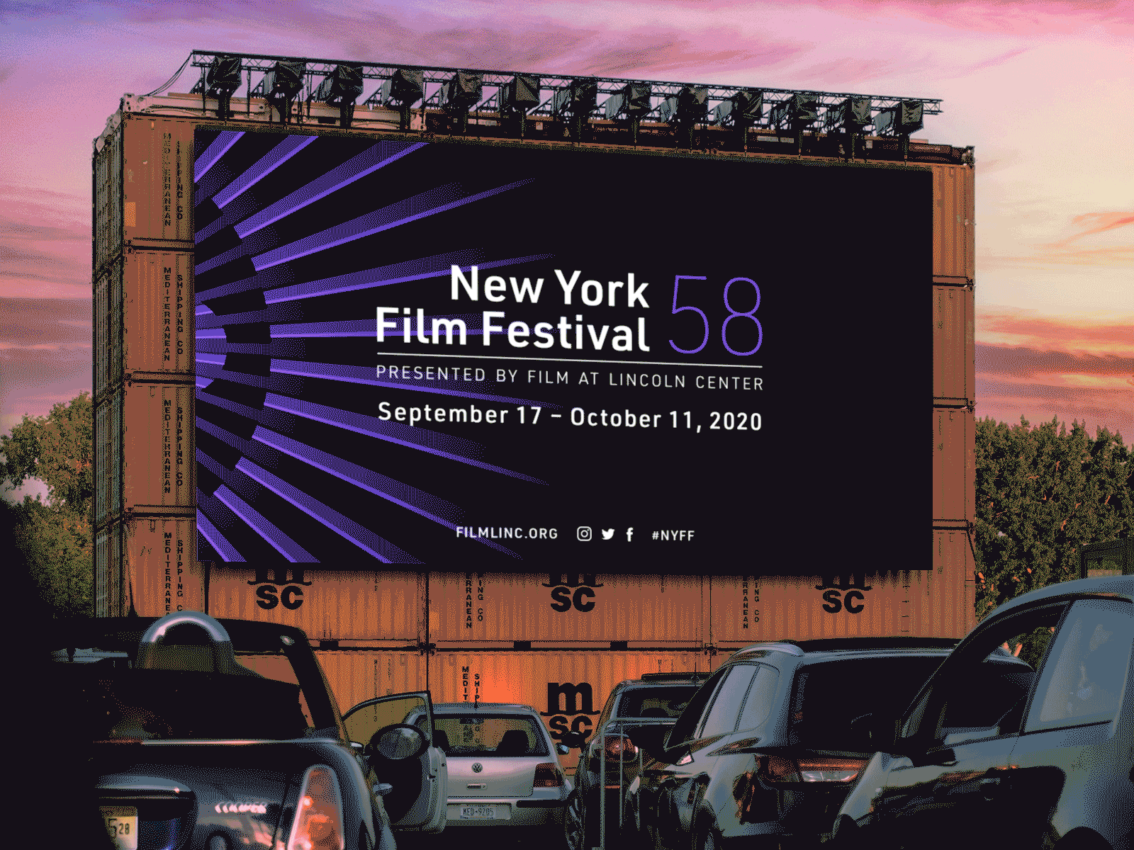 New York Film Festival 58 advertising design graphic design large format merchandise posters web banners
