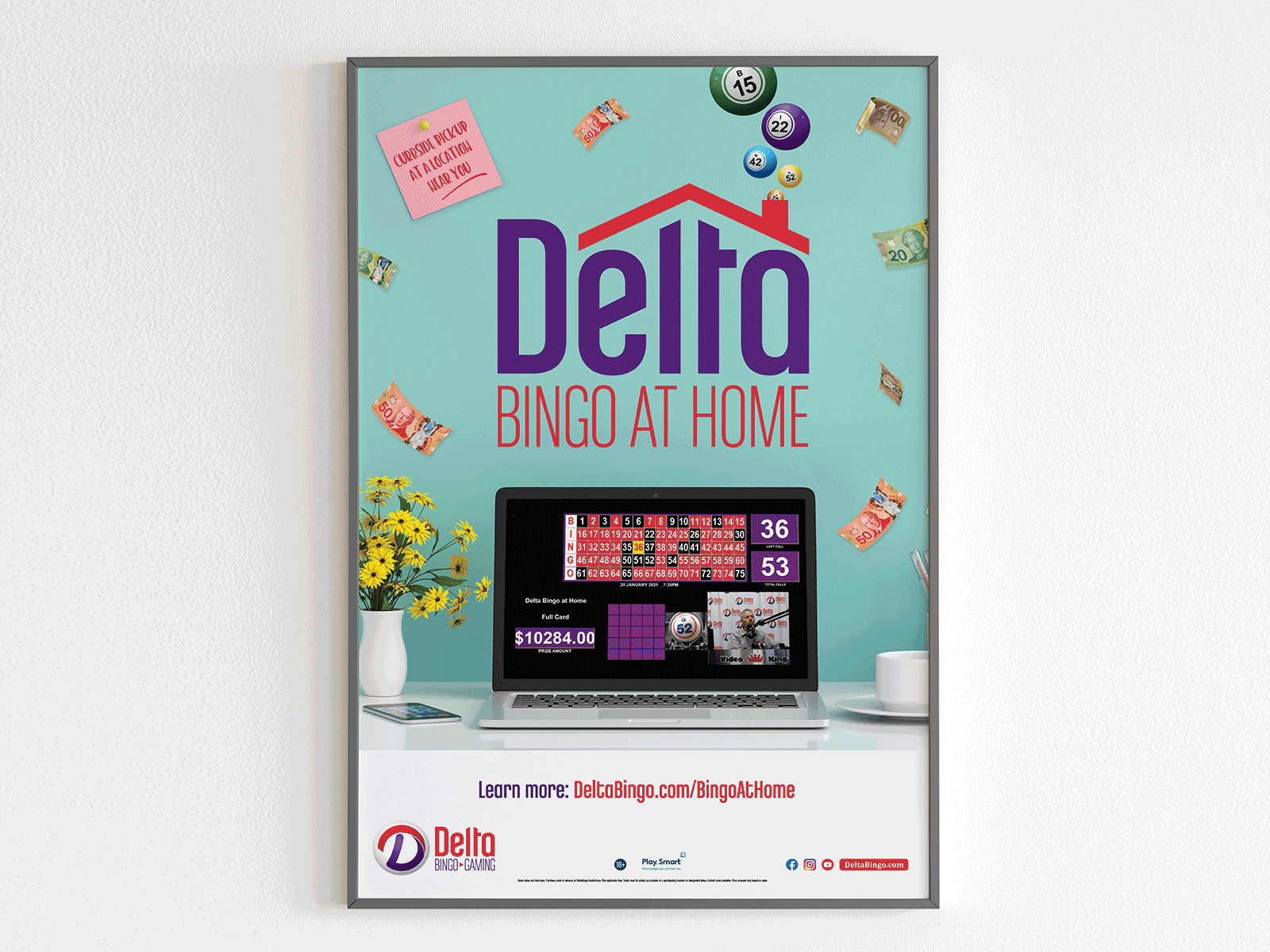 Delta Bingo & Gaming advertising graphic design posters social media web
