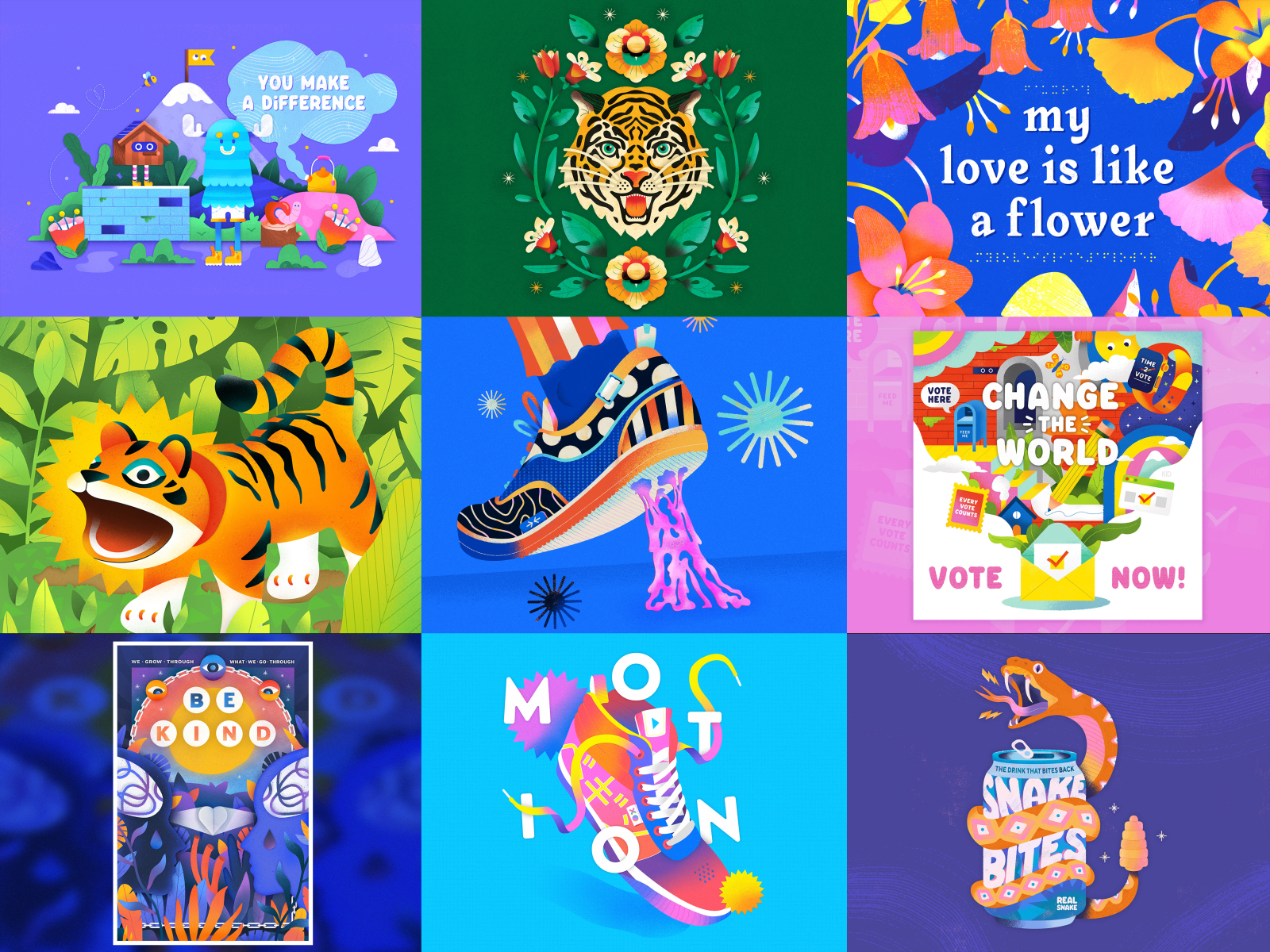 Best 9 2020 2020 bestnine bright colorful colors cute design flat fun graphic design happy illustration illustrator pattern simple texture top 9 vector vibrant wild