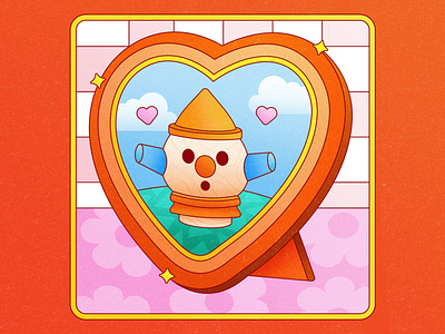 Peachtober 22: Heart animal crossing animal crossing furniture colorful cute design flat graphic design gyroid heart frame heart shaped frame icon illustration illustrator line vector new horizon nintendo fanart picture frame texture vector vector graphic