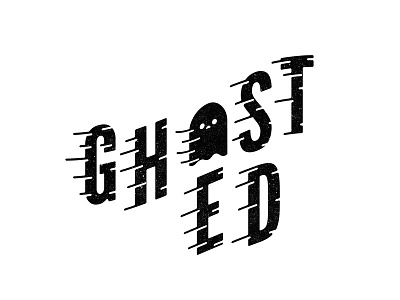 Ghosted black and white design effect flat ghost ghosted graphic illustration illustrator lettering lockup play practice simple texting texture type type treatment typography vector