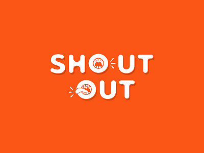 Shout out typography art clean colorful concept design flat illustration illustrator lettering mouth scream shouting simple tongue type typography vector weird white yelling