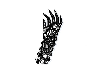 Marked anchor arm black and white bones cactus eyes flat grunge hand hands heart illustration ink knife occult tattoo tattoos texture throwback vector