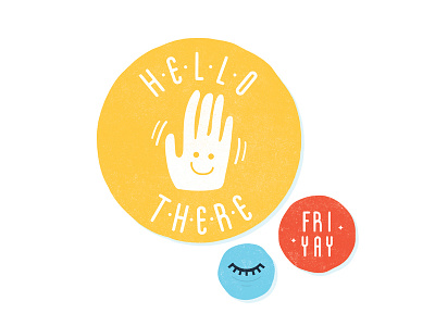 Friday buttons colorful design doodle hand illustration messy minimal simple vector waving
