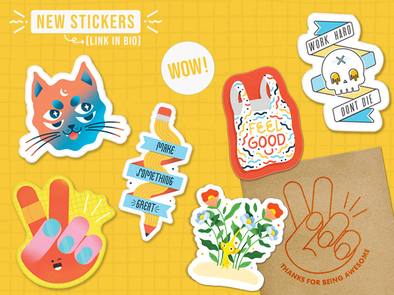 Sticker Store by Kelly Nichols on Dribbble