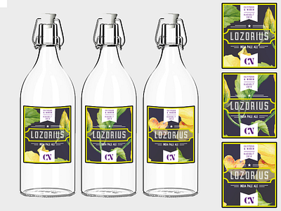 Lozorius IPA labels beer homebrew ipa label