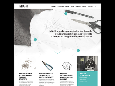 Mia-H homepage fashion homepage incubater