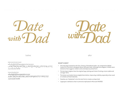 Dad with Dad Logo Redesign graphic design logo design redesign typography