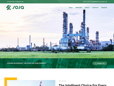 Soja Trading and Industrial Company branding design ui ux website