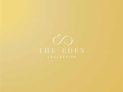 The Eden Collective collective design eden gold infinity logo studio symbol white
