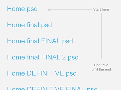 Traditional file naming file naming