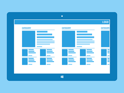 Newspaper wireframe