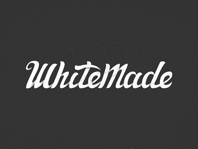 WhiteMade Logo lettering logo naming whitemade